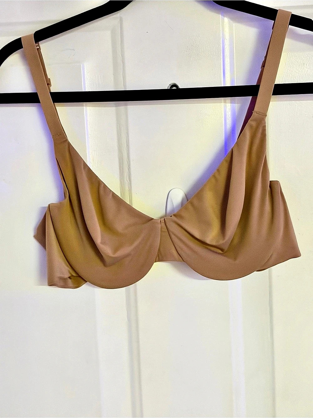 SKIMS Fits Everybody Unlined Underwire Bra Brown 36B
